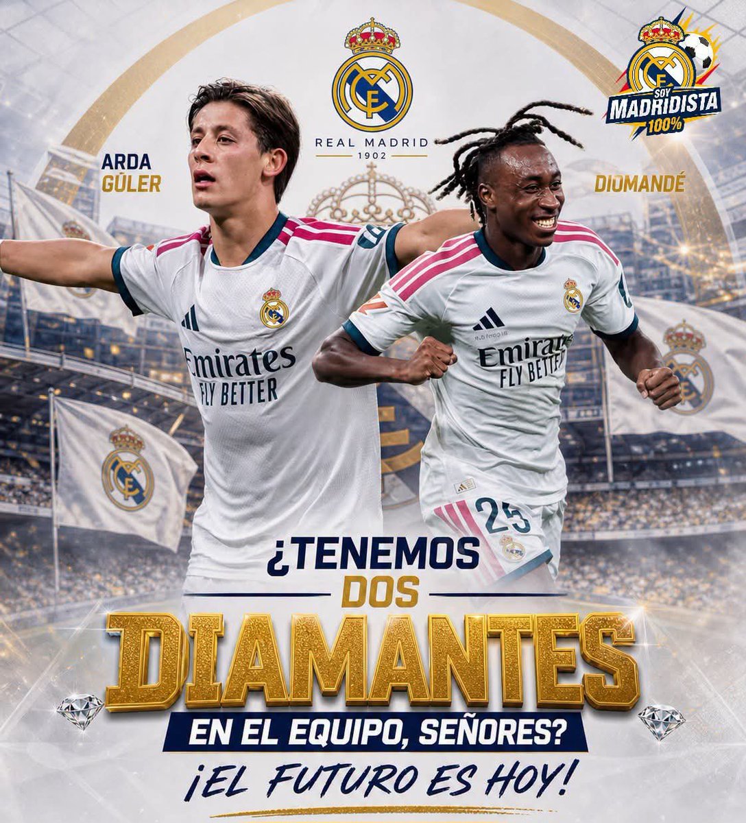 BlancaRedondoCa's tweet photo. Tenemos 2 Diamantes ♦️ Jóvenes en el REAL MADRID 🔥 https://t.co/IogKSraYmH