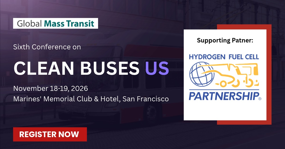 CaFCP's tweet photo. JOIN ‘Clean Buses US’ to discuss state government departments & transit agencies' plans to deploy #cleanfuel buses (electric, #hydrogen), the experience so far, case studies, best practices in the installation of electric charging and hydrogen refueling infrastructure, innovative financing mechanisms, lessons learned in workforce training and upskilling, and strategies to leverage AI in bus transit.  

The conference will also highlight new opportunities and showcase technological innovations. Hope to see you there!  

REGISTER: https://t.co/s68PX4gS4z