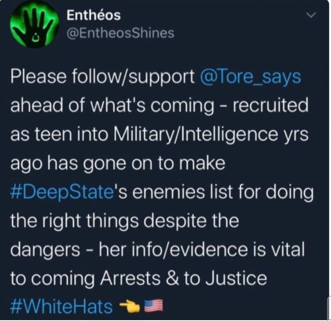 Raiden8pt0's tweet photo. Perhaps a refresher may be needed. 

@DataRepublican 

Just in case you werent aware, @EntheosShines, #Entheos has been with President Trump since before he ran for President. Thought I might share this little insight with you. The account #Entheos referenced is Tore Maras,  @idontexistTore .

Have a great day.