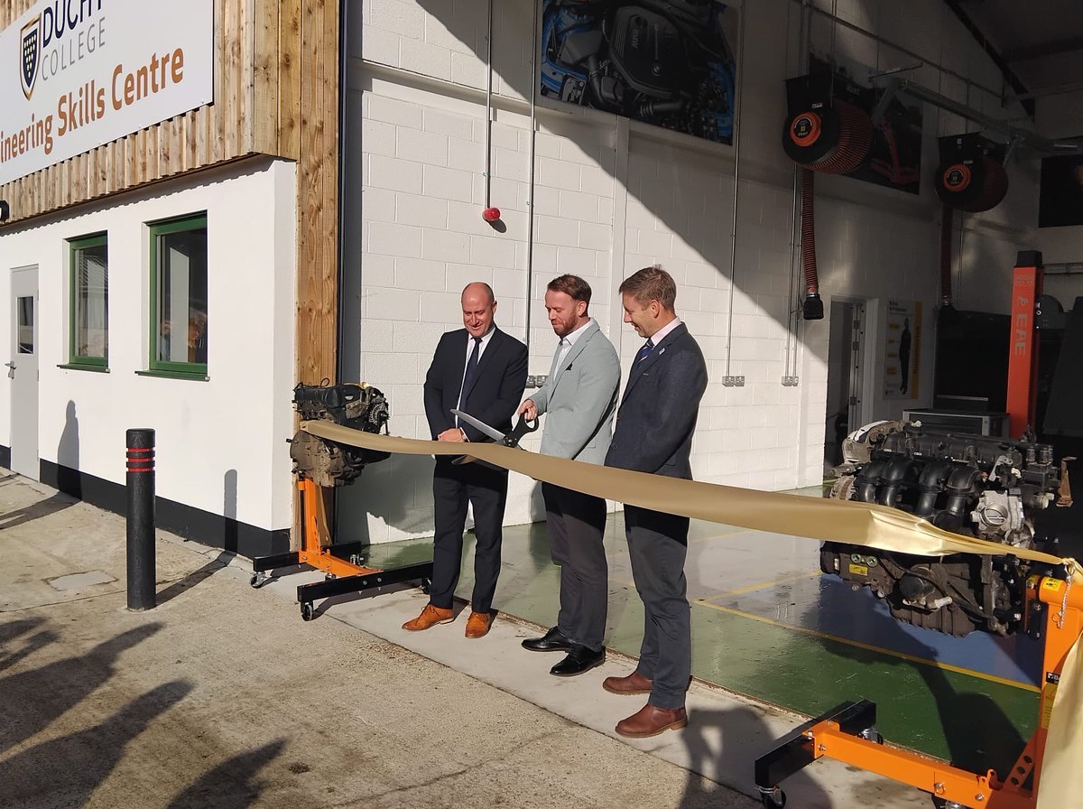 BenMaguireMP's tweet photo. I was very glad to officially open the new Engineering Skills Centre at Duchy College in Stoke Climsland today. 🎉

Engineering and motor vehicle skills are vital to Cornwall’s economy, and it’s great to see investment that lets people build them here locally. https://t.co/H2XTOFzK4z