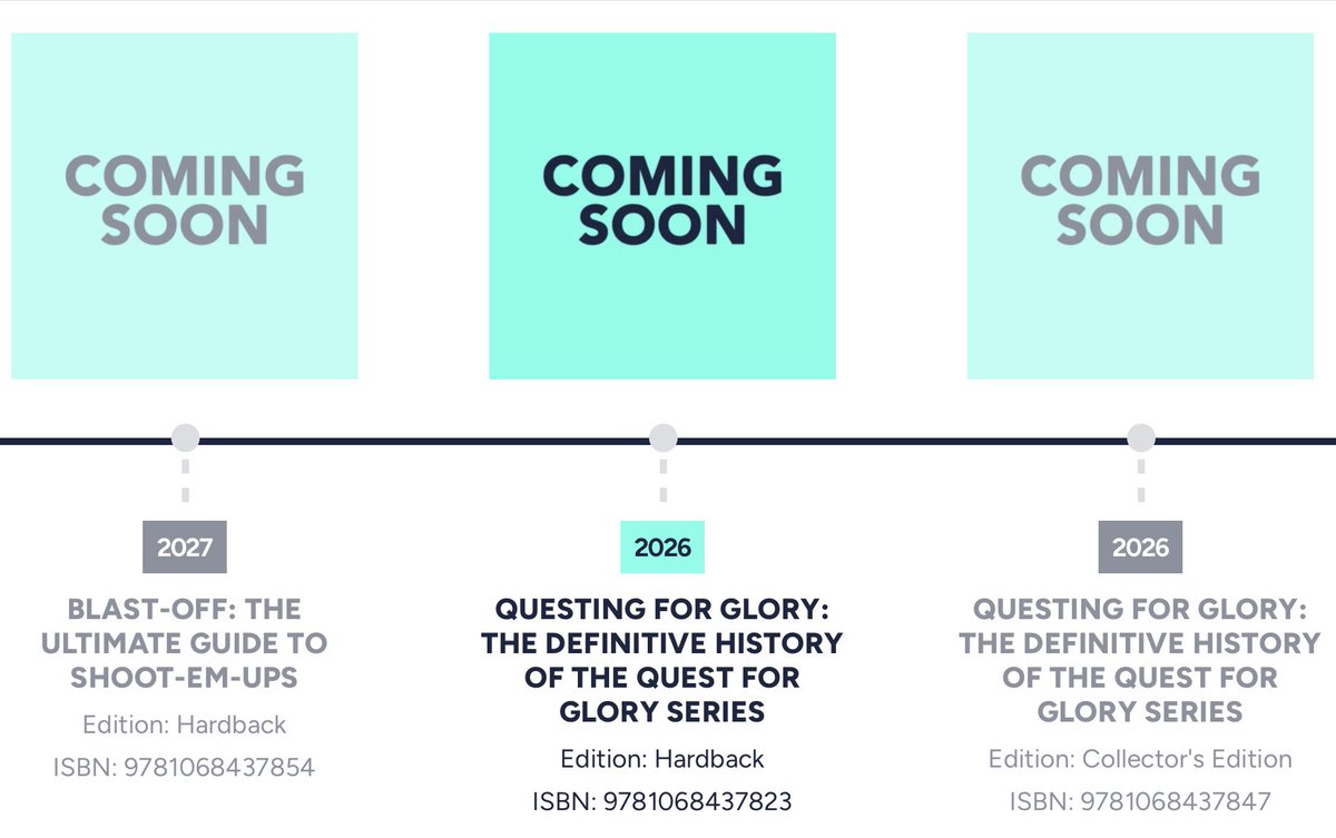 bitmap_books's tweet photo. Our bibliography shows all of the books that we have published, but also gives a sneak peek of what we are currently working on 👀📚

Check it out: https://t.co/dZ34hKFGGb

#bitmapbooks #books #gaming #retrogaming #bibliography https://t.co/hwoNL44G7A