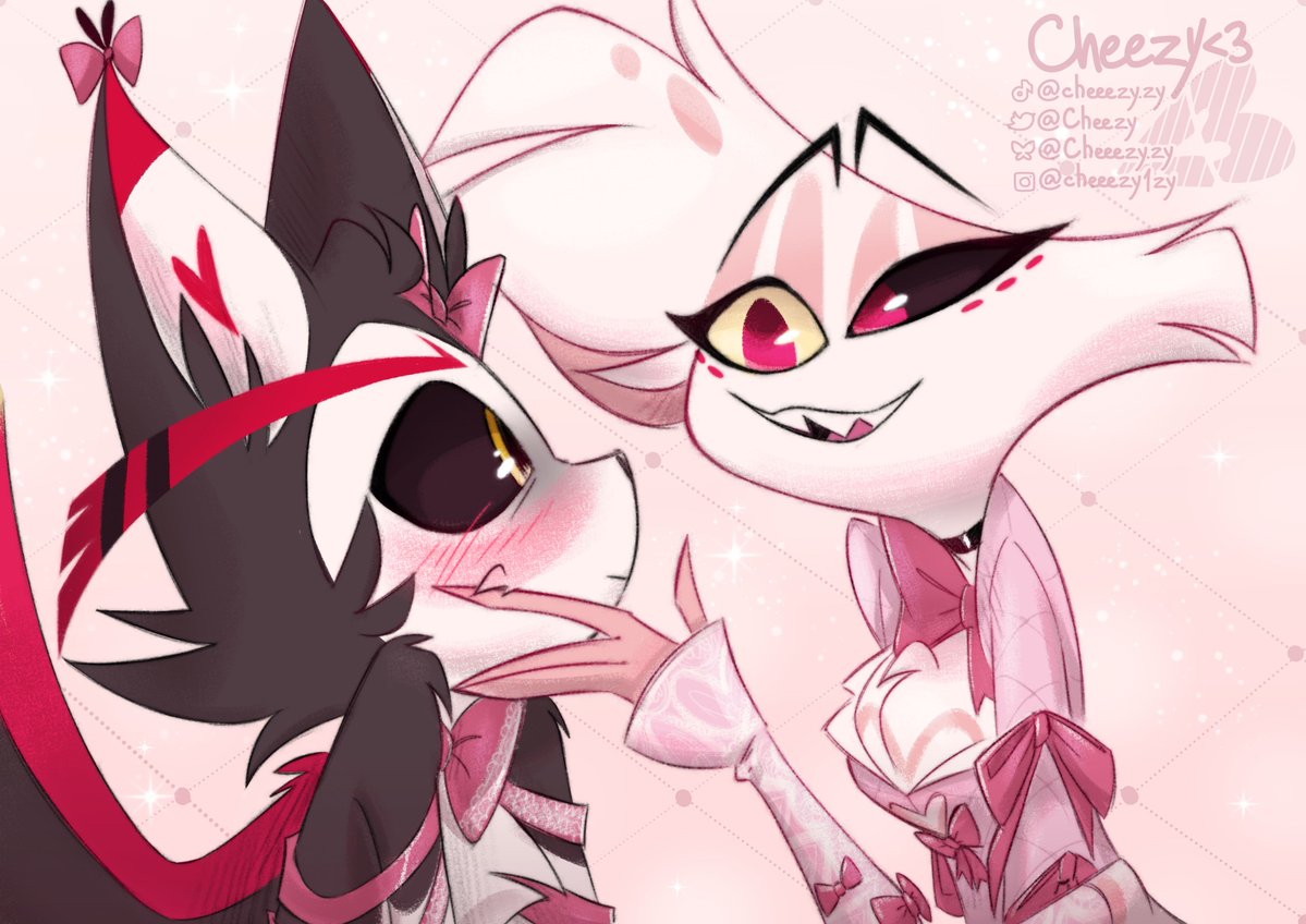 CheeezyZy's tweet photo. 🎀🎀🎀
#HazbinHotel #huskerdust https://t.co/caLM1VkJtD