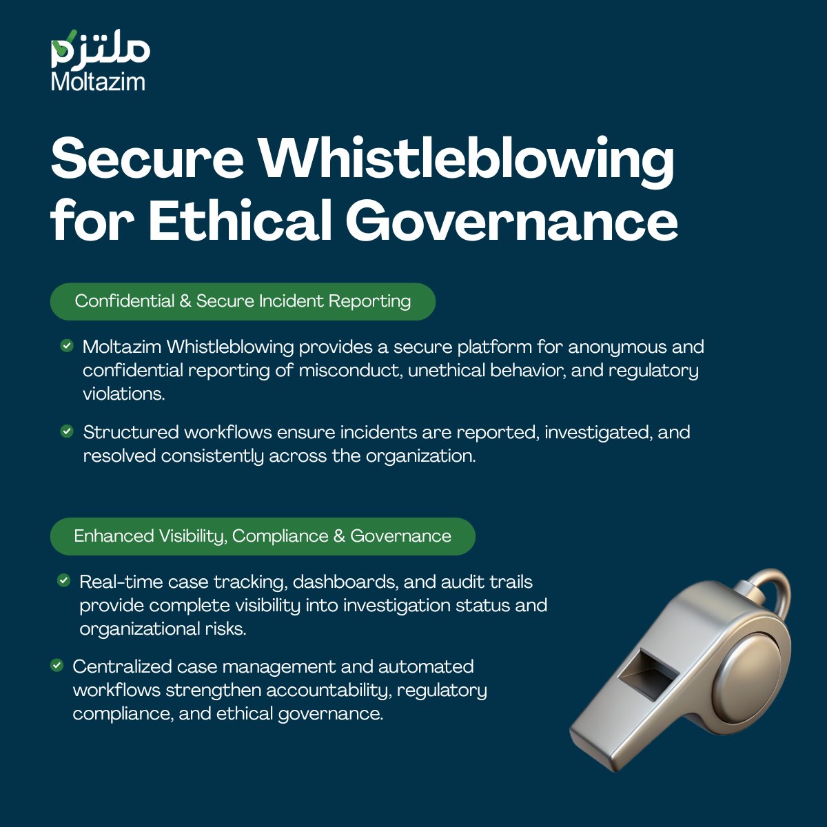 moltazimsa's tweet photo. For CCOs, CROs, and GRC leaders, the leadership challenge is evolved from “Do we have a reporting policy?”
It’s “Can people report concerns confidentially—and can we demonstrate what happens next?”
#Moltazim #GRC #Compliance #RegTech #Whistleblowing #SaudiArabia #Riyadh #Jeddah https://t.co/08JweZkWw7