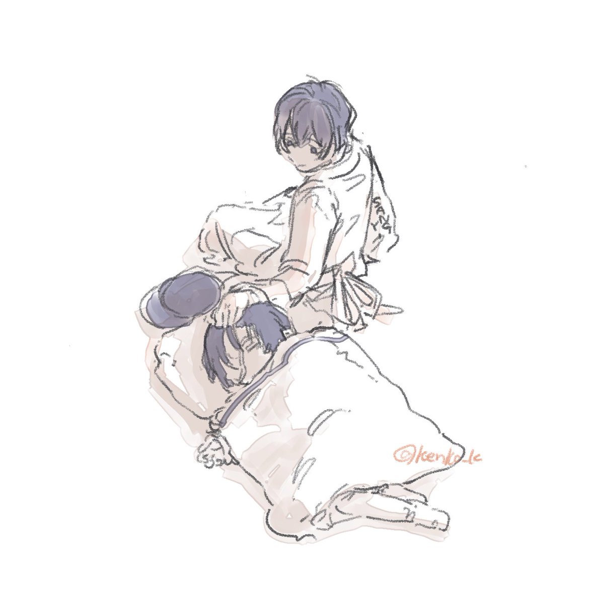 kenko_LC's tweet photo. 園児化とサン先生などの落書き https://t.co/nYzyM03Ruc