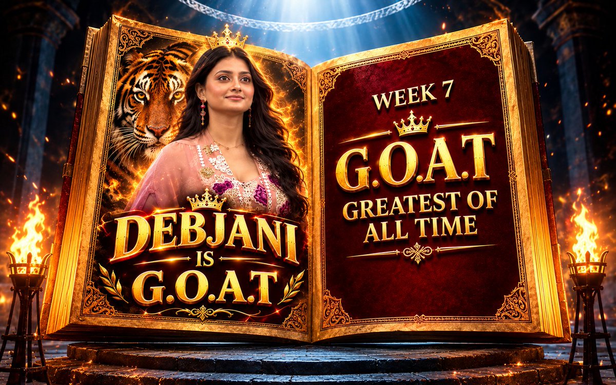 Debu_FanBoy's tweet photo. This one I've posted at the start of the week. Now witnessing it with my eyes while #BiggBoss announcing it. You did it our Bengal Tiger 🐯❤️‍🔥🔥. We are very proud of you!! 🫡🐯🥵💥
#BiggBossTelugu10
#BiggBoss10Telugu
#DebjaniModak
#Debjani https://t.co/3BzDI8KMVs