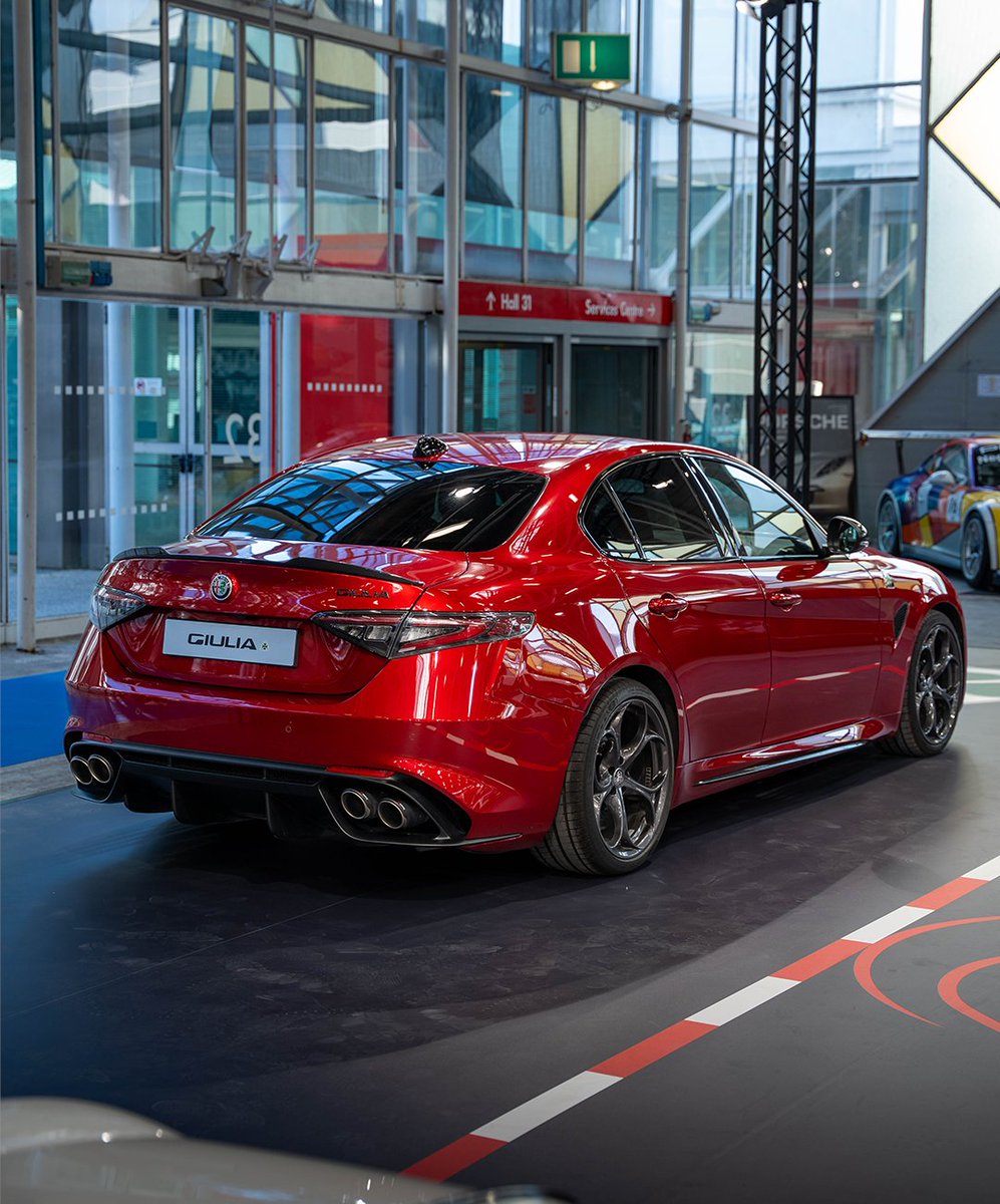 alfa_romeo's tweet photo. Auto e Moto d’Epoca Bologna: the Brand unveils “Alfa Romeo Giulia - Timeless Classic”, a book tracing the evolution of a true automotive icon. In the spotlight, the Giulia TI Super and the Giulia Quadrifoglio Super Sport. 

Join us in Hall 32, until 25 October. 
#AlfaRomeo #amde2026
