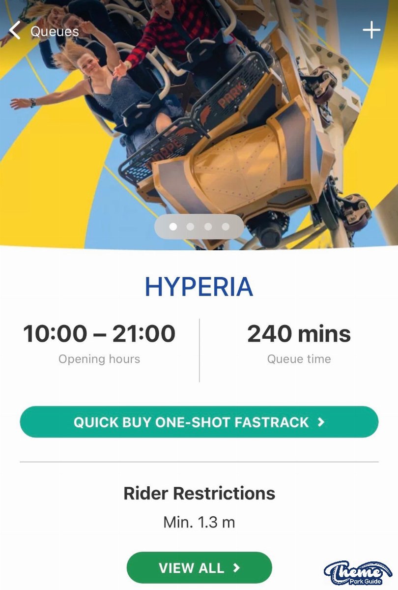 ThemeParkGuide's tweet photo. It’s a busy day for Hyperia!

#ThorpePark #FrightNights https://t.co/R5OK8RMCMN