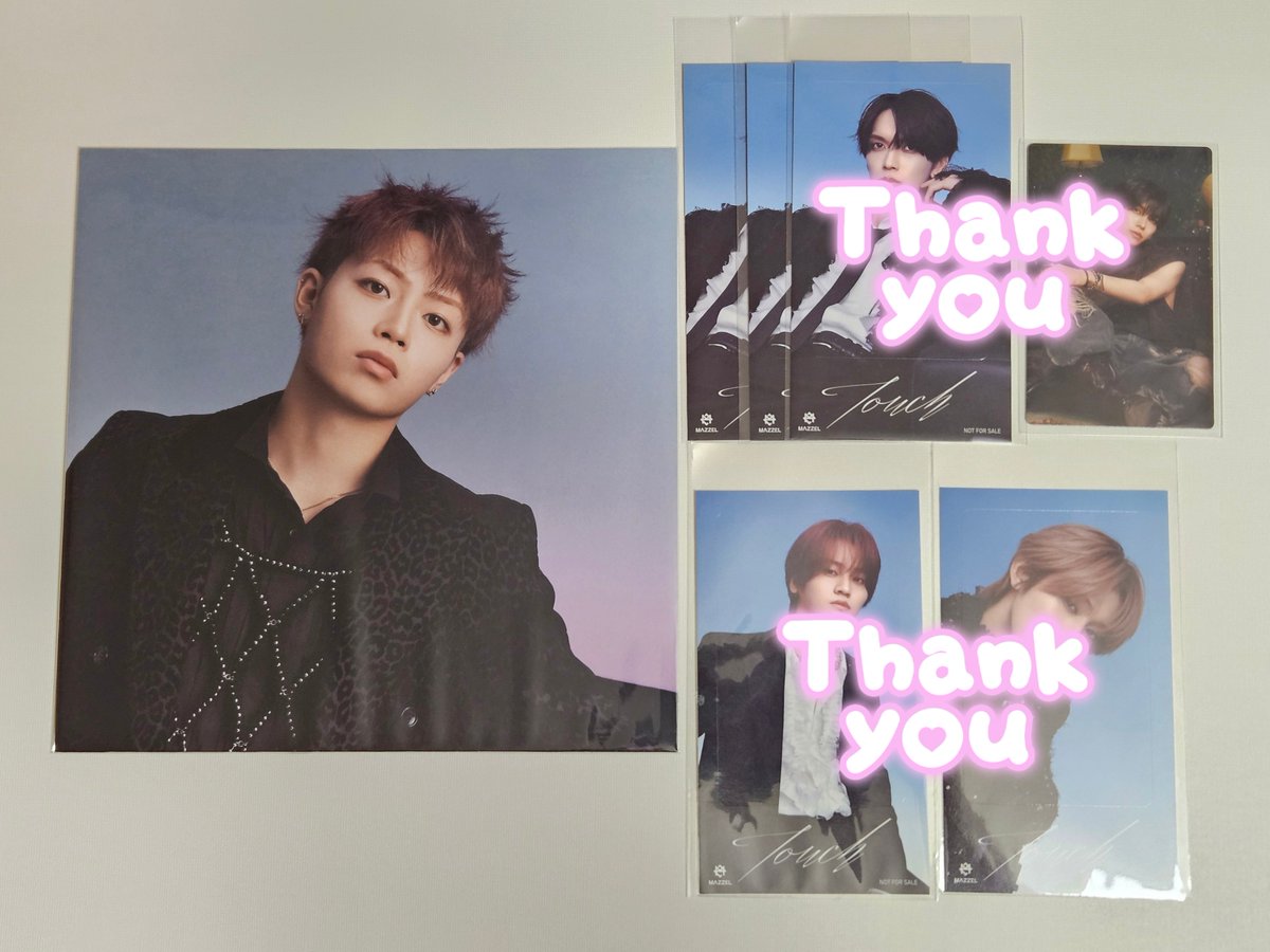 kkwstk's tweet photo. MAZZEL Touch ICカードステッカー トレカ 封入特典 交換

求:買取 or TAKUTO
譲:RAN RYUKI HAYATO 

・郵送のみ

お取引可能な方いましたらお声かけください⋆.*

#MAZZEL譲  #MAZZEL求
#MAZZEL交換   #MAZZEL買取 https://t.co/ji055FzmIM