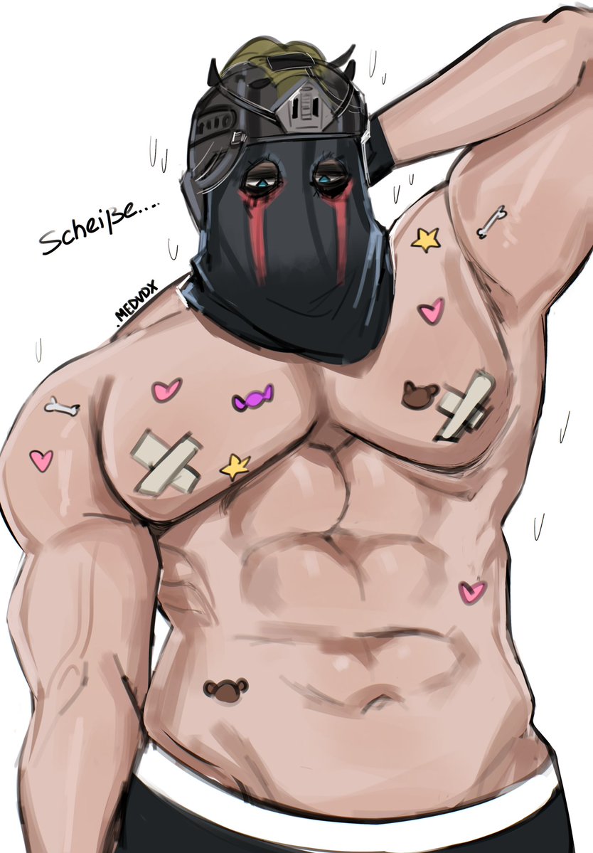 medvdx's tweet photo. Wanna slap some more stickers on him too? 🫧

#cod #Konig #fanart https://t.co/T0XYO1kfiR