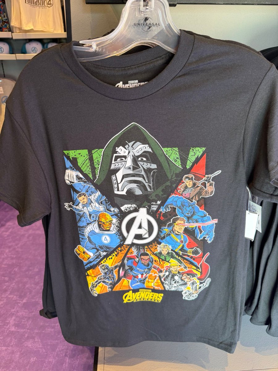 insideuniversal's tweet photo. Avengers: Doomsday merchandise has arrived in Marvel Super Hero Island. @UniversalORL https://t.co/NhGZKj2eci