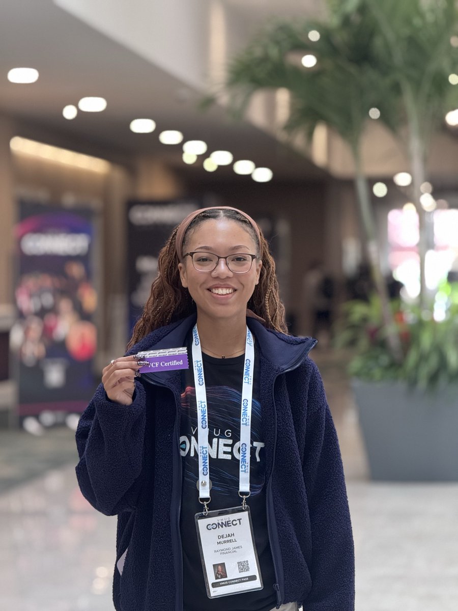 MyVMUG's tweet photo. Congratulations to Dejah Murrell, our newest VMUG Tampa Leader,  who passed her VCP-VCF Admin exam on her first try!  #VMUGconnect https://t.co/SRfr2TSKma