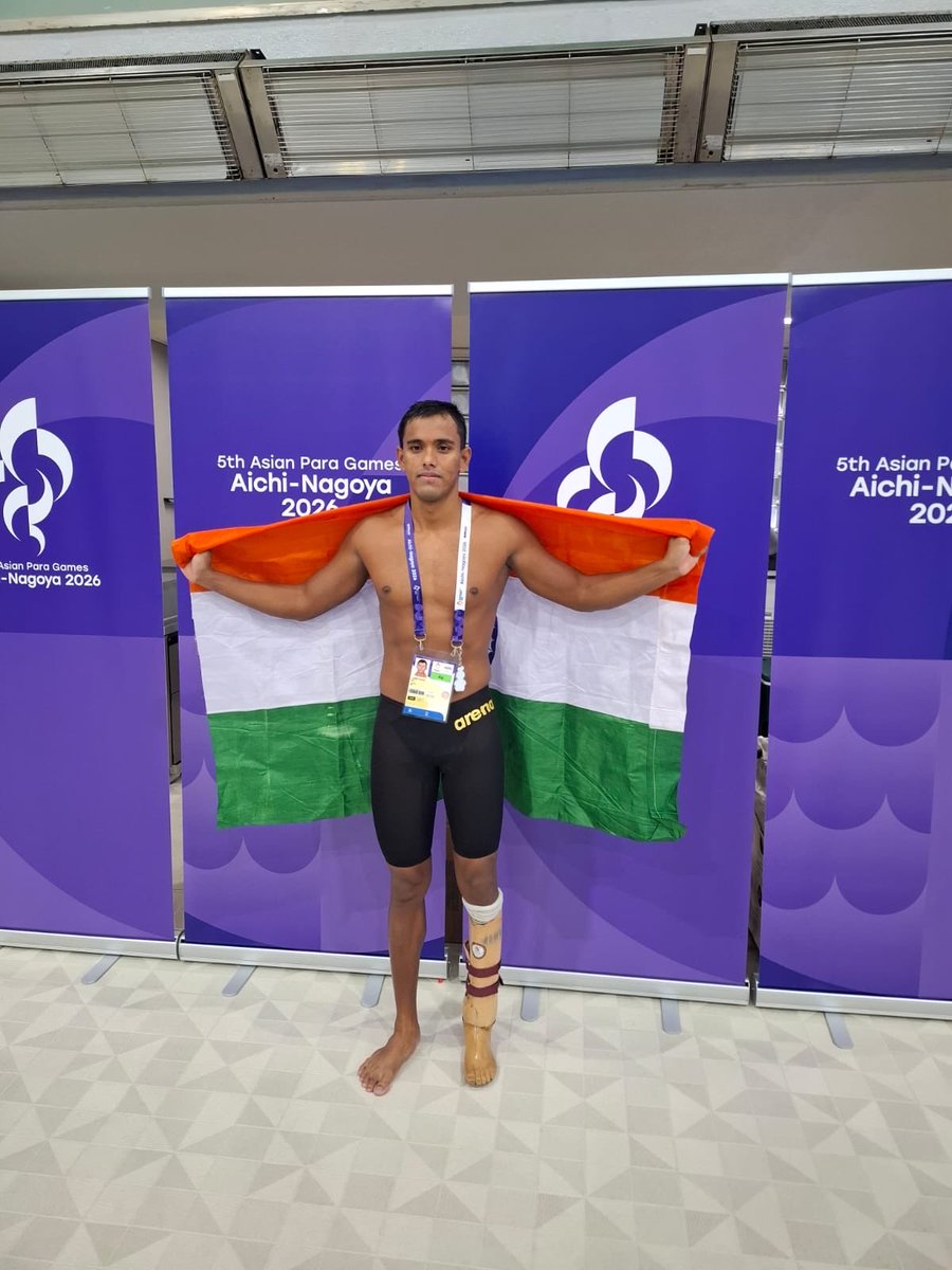 BombaySapperCol's tweet photo. The Army Paralympic Node, BEG & Centre, Khadki, added two more medals to its growing campaign at the 5th Asian Para Games, Aichi–Nagoya 2026, with outstanding performances across athletics and swimming.

Sub Solairaj Dharmaraj won Gold Medal in Long Jump (F64)
Hav Kapil Kumar won  Silver Medal in 400m Freestyle (S10)

Through specialised training, sustained support and a culture, the Node continues to turn potential into international achievement.

Two medals for India. Another proud milestone for Army Paralympic Node. 

#ArmyParalympicNode #BEGCentreKhadki #IndianArmy #AsianParaGames2026 #ParaSports #MissionOlympics