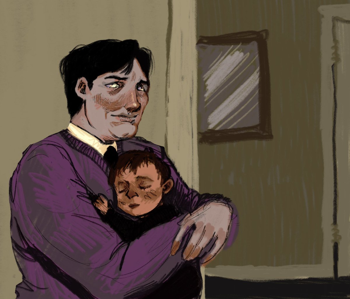 robertdenirowap's tweet photo. William with baby Michael. Thinking about Mike being the only one of the afton kids to have been born in England. William was an accountant in a firm in London before he moved to America. He moved to America only when Henry had the restaurant more developed and nearly open https://t.co/oCRLHOivCx