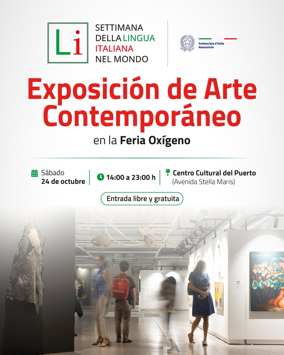 ItalyinPy's tweet photo. En el marco de la novena edición de Oxígeno Feria de Arte, se presentará el libro “Eppur si muove! 5 años del Premio Open Borders”, una publicación que pone en valor las experiencias y los vínculos construidos a través del intercambio artístico. https://t.co/qMR5MPBrLt