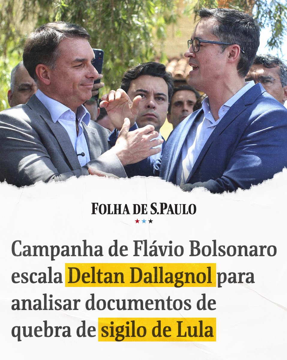 deltanmd's tweet photo. A LAVA JATO VIVE 🇧🇷

Flávio Bolsonaro me deu uma das missões mais importantes desta eleição: passar um pente-fino nos documentos de Lula, Janja, Lulinha e seus aliados.

Da última vez que fiz isso, Lula foi condenado e preso.

Depois de 18 anos enfrentando a corrupção e o crime organizado, não vou deixar pedra sobre pedra: vou cruzar dados, rastrear movimentações e expor qualquer inconsistência.

Se houver algo escondido nesses documentos, o Brasil vai descobrir, doa a quem doer.

O fim da era Lula tem data marcada: 25 de outubro.

🇧🇷 Flávio terminou o 1º turno na frente, e o PT aposta que a gente vai relaxar. Vote Flávio Bolsonaro 22 e mande este vídeo hoje para quem não votou ou escolheu outro candidato.

O novo Brasil começa aqui!