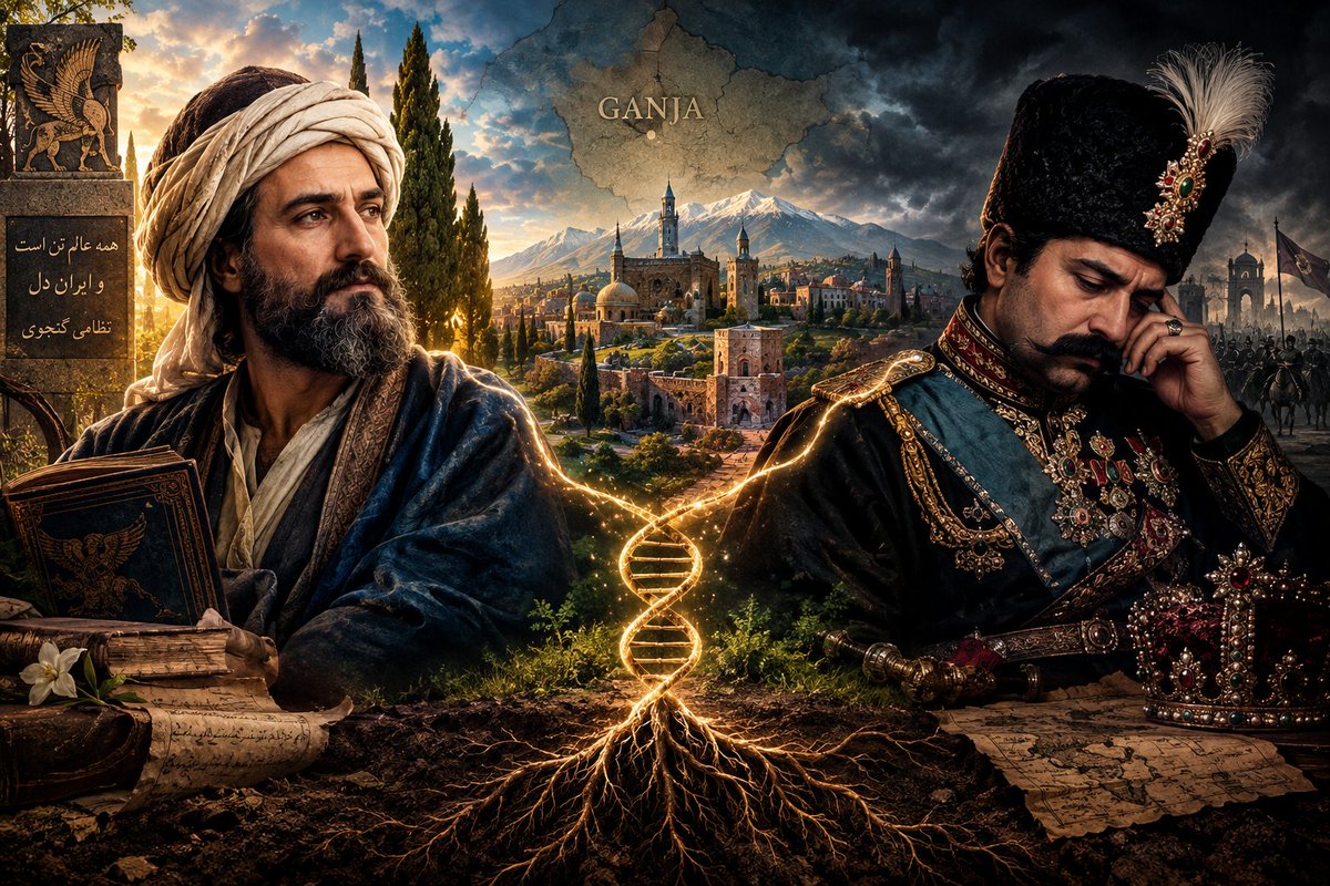 mh00850's tweet photo. ز جهل حاکم نادان از این عهد بی ایمان
کجا رفت آن همه شوکت؟ که گنجه شد جدا از ما
که پاره‌پاره شد ایران و رفت آن خاک جاویدان
مگو خاکم به باد اما، که این آتش نمی‌میرد
شکوه رفته بازآید به لطف ایزد منان
سرانجام این شب تاریک به دست صبح می‌سوزد
غرور گنجه می‌جوشد دوباره در دل ایران! https://t.co/nl0zYBDEnd