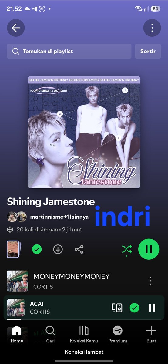 NiningIndr47800's tweet photo. @cortisconnect hadiroh
#ShiningJamestone
#CORTISStreamingBattle #COERFIGHTMAMA
#CORTIS #코르티스 #JAMES #James_Our_ACE https://t.co/nrvkMKr5AZ