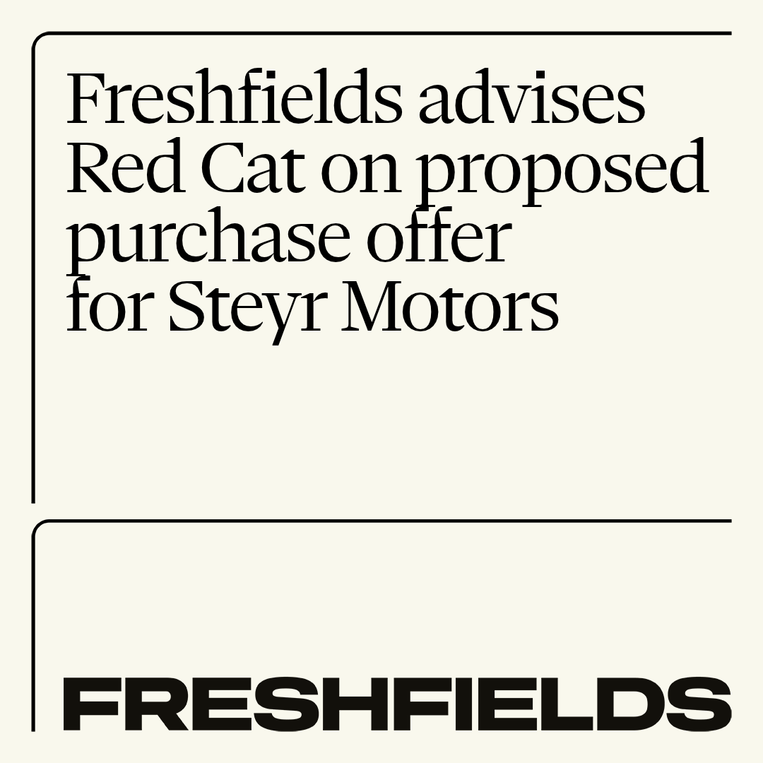 Freshfields's tweet photo. We are advising Red Cat Holdings, a US-based provider of advanced all-domain drone and robotic solutions for defense and national security, on its proposed voluntary public purchase offer to acquire all outstanding shares of Steyr Motors AG.

Learn more: https://t.co/KUqCgM4eUE https://t.co/u8dW7a2Pba