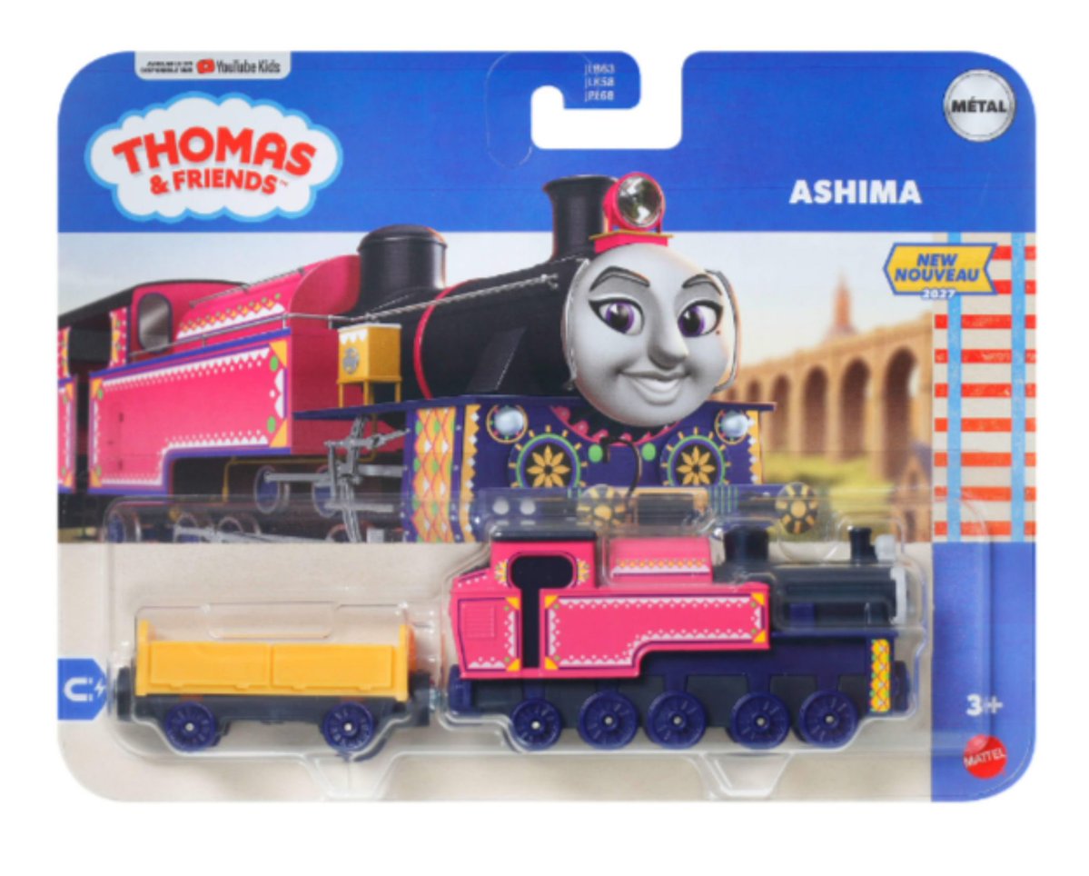 thomasmerchnews's tweet photo. First look at Die-cast Ashima and Yellow Wagon! https://t.co/uJzEZl1uDY
