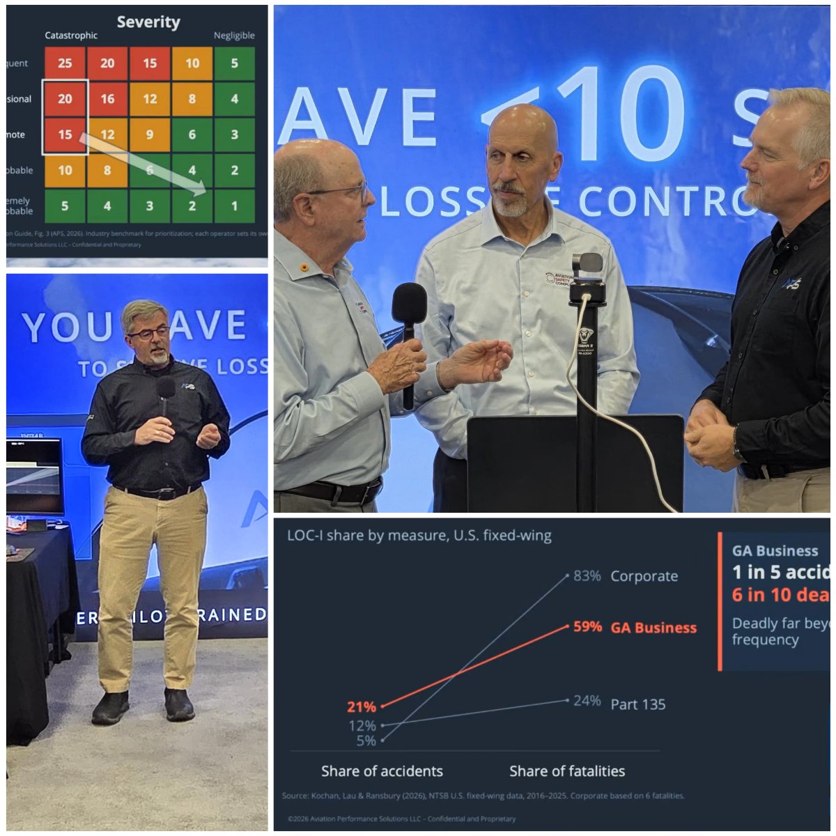 apstraining's tweet photo. REPLAY AVAILABLE: Yesterday at NBAA-BACE, we brought together an exceptional group of aviation safety leaders for an important conversation about Loss of Control In-flight (LOC-I). If you missed it, the replay is now available!

A big thank you to Jim Hosey and Mike Graham for joining APS CEO Paul “BJ” Ransbury, along with Norm “DQ” Dequier and Randy “Random” Brooks, to share their expertise and perspectives.

▶️ Watch the full discussion: https://t.co/slO4w3B3a5

#nbaa2026 #bizav #businessaviation #pilotsafety
