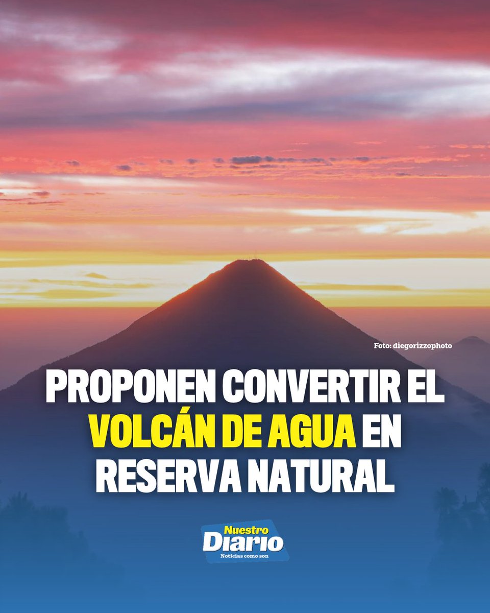 NuestroDiario's tweet photo. 🌋🇬🇹 PROPONEN CONVERTIR EL VOLCÁN DE AGUA EN RESERVA NATURAL 🇬🇹🌳

Una iniciativa presentada en el Congreso de la República busca proteger más de 5,400 hectáreas de bosques y fuentes hídricas del Volcán de Agua, mediante la creación de una Reserva de Uso Múltiple que abarcaría seis municipios de Sacatepéquez y Escuintla. La propuesta pretende fortalecer la conservación, prevenir la tala ilegal y regular actividades agrícolas y turísticas, luego del incendio forestal de 2024 que dañó cerca de 960 hectáreas.

#NuestroDiario, noticias como son. 📰 
📸: diegorizzophoto | #NacionalesND