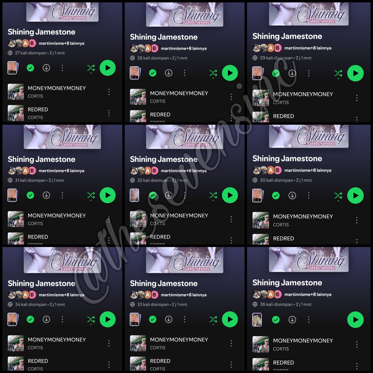 thesevensinc's tweet photo. like pl ny pake semua akun kalian...
#ShiningJamestone
#CORTISStreamingBattle #COERFIGHTMAMA
#CORTIS #코르티스 #JAMES #James_Our_ACE https://t.co/KticMZbqNT