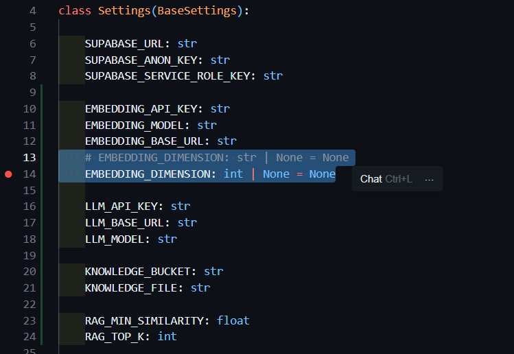 yuganshaga_dev's tweet photo. Caught a subtle bug in my RAG config 🐛💻

Tracked a type issue in Pydantic: EMBEDDING_DIMENSION was `str` instead of `int`.
Fixed the schema so env values parse cleanly.

Small type mismatches can quietly break entire vector pipelines ⚙️

#Python #RAG #Coding https://t.co/nXYAGgHpZa