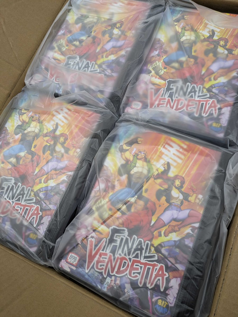 BitmapBureau's tweet photo. Great news, Final Vendetta has been in assembly over the last few weeks, and the assembly process is nearly complete!

AES is now fully assembled, MVS are about halfway and we expect to complete this week.

👉 More details on the blog: (https://t.co/xHjFNa8mHN) https://t.co/909XpAh6u1