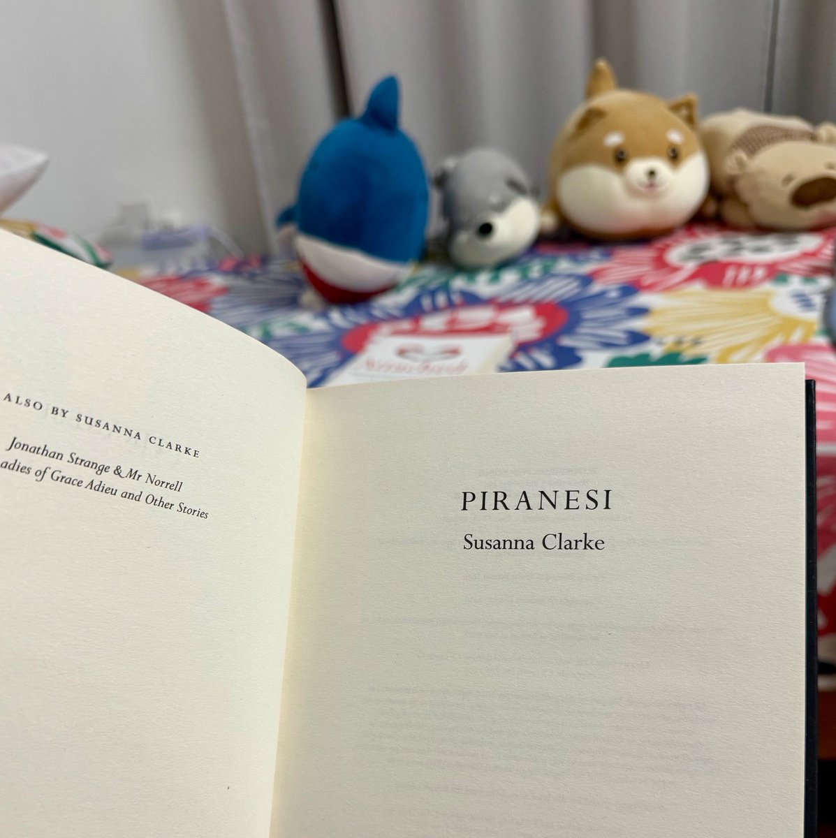lathe_guin's tweet photo. I started reading Piranesi by Susanna Clarke. This will overlap with two other books I'm currently reading. Lol. https://t.co/0BUaQy6HKG