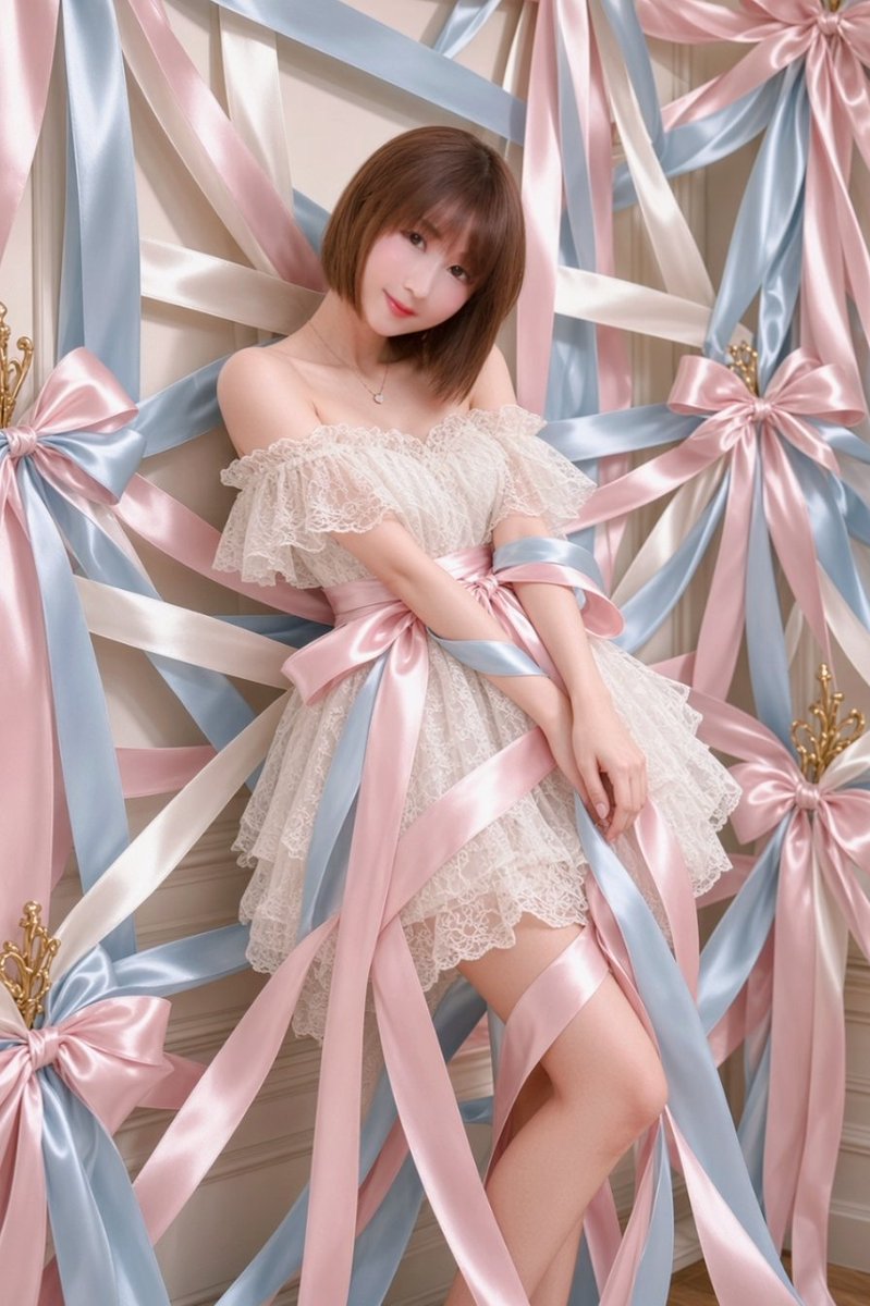 channudayo's tweet photo. お借りしました🎀
Al苦手だけど桃華さんが載せてくれるやつ可愛いからやってみようってなる！

スタイル良くなりすぎるから、保存したあとに手足短く加工すると実物に近づく(笑) https://t.co/obXYaeQEbJ