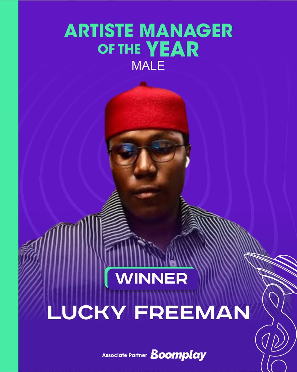 GalaxyMusicAwrd's tweet photo. Huge congratulations to Lucky Freeman for winning Artiste Manager of the Year (male) at the GMA! #7thGMA https://t.co/llLCVkzfd0