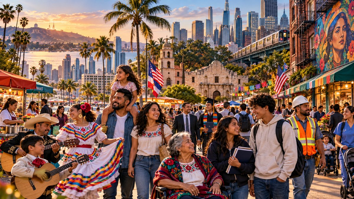 LAProgressive's tweet photo. The End of the Melting Pot? Hispanic America Charts a Different Future

https://t.co/QiIhxa7izh

Javier Harnandez: A growing Hispanic cultural region challenges the belief that becoming American requires abandoning ancestral language and identity. https://t.co/cKpNOrQDBW