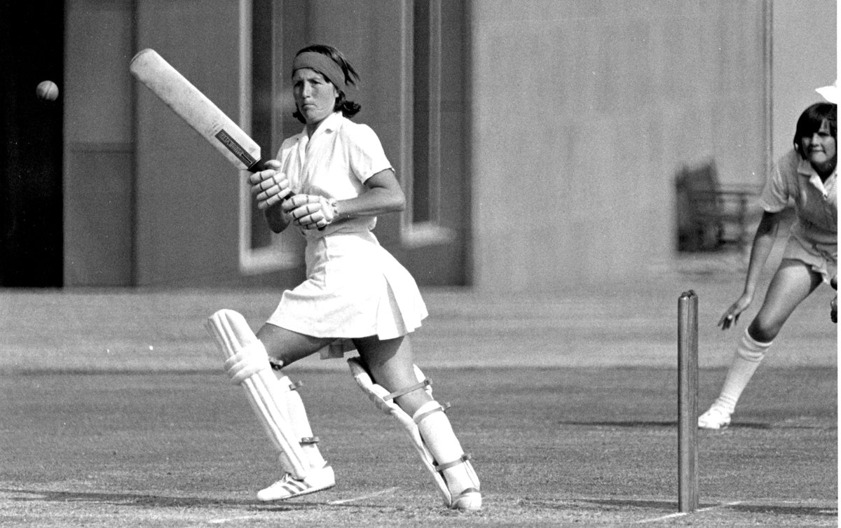 graynics's tweet photo. Rachael Heyhoe Flint: Gray-Nicolls Hall of Fame 2026. 

Baroness Heyhoe Flint was a cricketing pioneer and one of the most influential figures in the sport's history. 

With her trusty Gray-Nicolls in hand she led England to victory in the inaugural Women's World Cup in 1973, while her legacy lives on in the modern game.