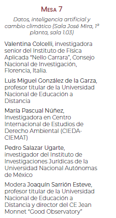joaqsarrion's tweet photo. Mañana 23 de octubre, el Centro de Excelencia Jean Monnet de la UNED ha organizado una mesa en el marco del Congreso Internacional Justicia climática, ciencia y derechos. Desafíos y horizontes, con una mesa o workshop sobre "Datos, inteligencia artificial y cambio climático", que se celebrará mañana, de 9:00 a 11:00, que se celebra en formato híbrido.

Se puede seguir presencialmente en la Sala José Mira 1ª Planta, sala 1.03, en la Escuela Técnica Superior de Ingenería Informática de la UNED, en Calle Juan del Rosal, 16, Madrid, y online a través de Canal UNED.

Online: Canal UNED - https://t.co/FKRXa0b47H