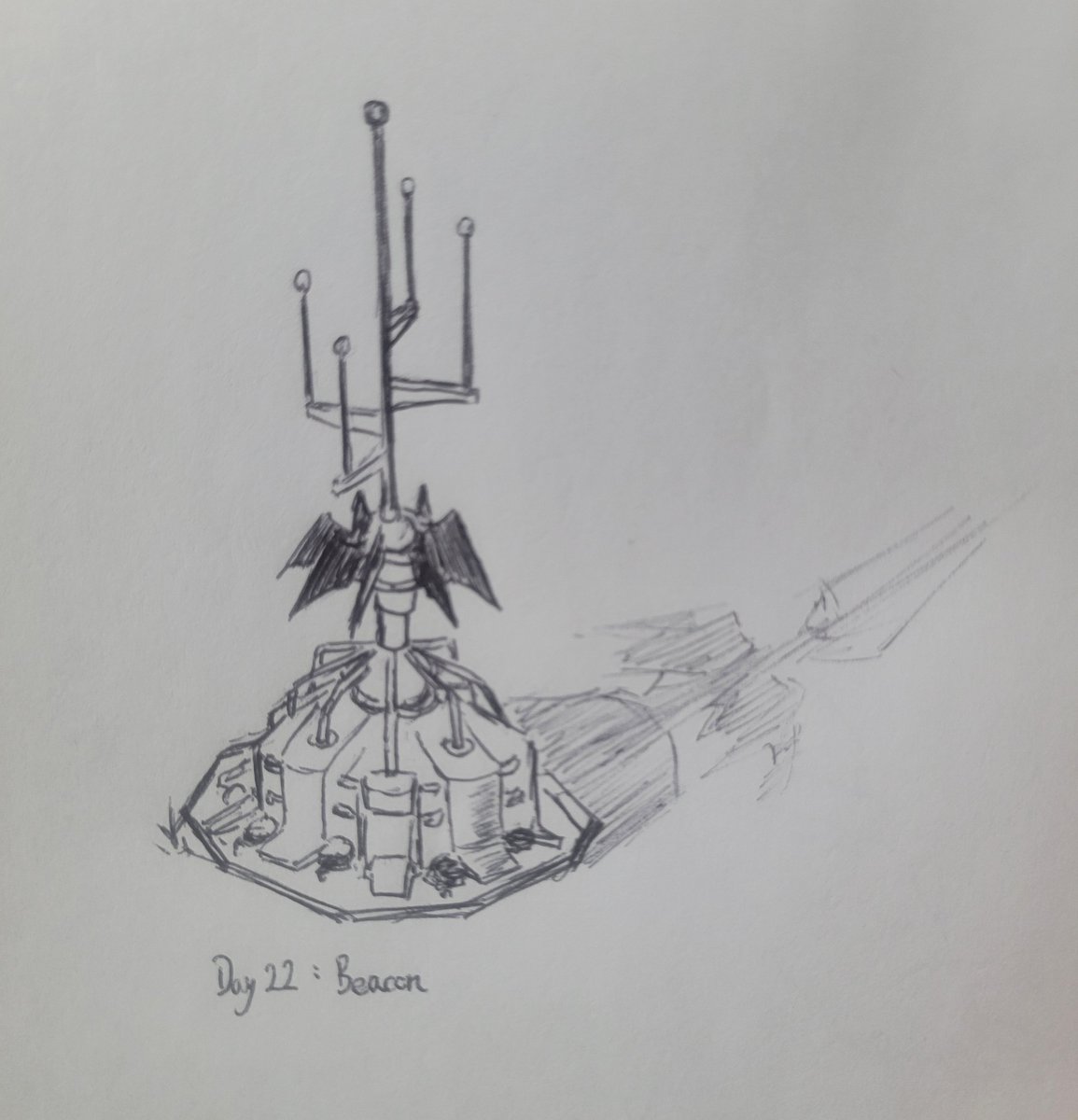 fujimoto6513's tweet photo. 一個信標可以抵一整隻華盛頓特區的部隊。
#Inktober2026 https://t.co/1NSvWvyNpA