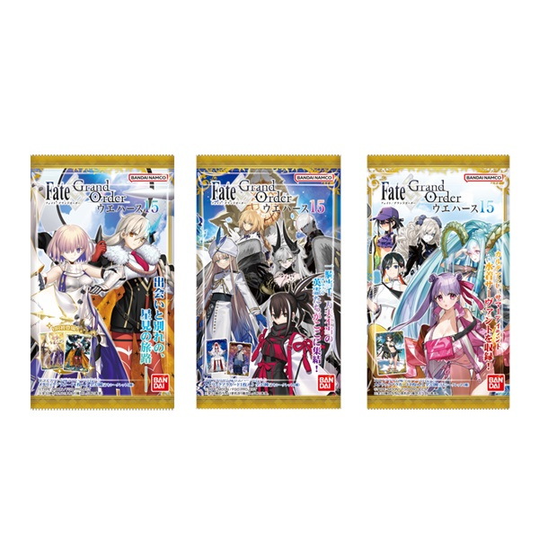 figureandhobby's tweet photo. 『Fate/Grand Order』ウエハース第15弾発売！✨
 
全33種のメタリックカードが登場！
キャラクターが立体的に見えるホロニス仕様のレアカードも収録！🌟
 
📅10/26(月)午後から順次発売
💰税込176円
 
▼ファミリーマート
https://t.co/6di1Jz6UYb https://t.co/lKHyWaoe8O
