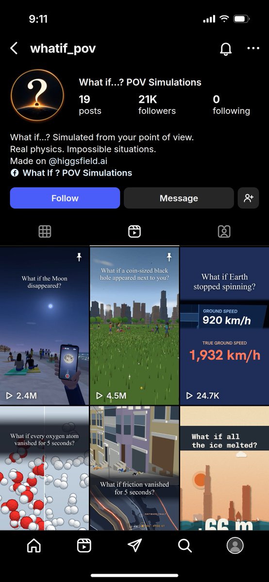 alexmashrabov's tweet photo. Here's another reason I believe 50%+ of social media content will by AI-generated by the end of 2027.

You've definitely seen these explainer accounts appear out of nowhere and generate enormous engagement. Turns out they are made using Higgsfield.

Some of the biggest new gen entertainment companies will likely begin as an AI-content instagram/tiktok account.