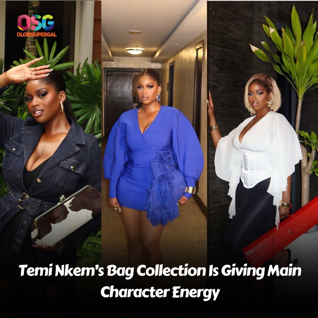 OloriSupergal's tweet photo. Is Temi Nkem the drama, or are her bags doing all the talking? 😍

Since leaving the show, the Big Brother Naija Season 11 winner, Temi @Temiinkem has been stepping out with bags that are dramatic and impossible to ignore.

#OloriSuperGal #OSGMedia https://t.co/CQ1h0E0Dsu