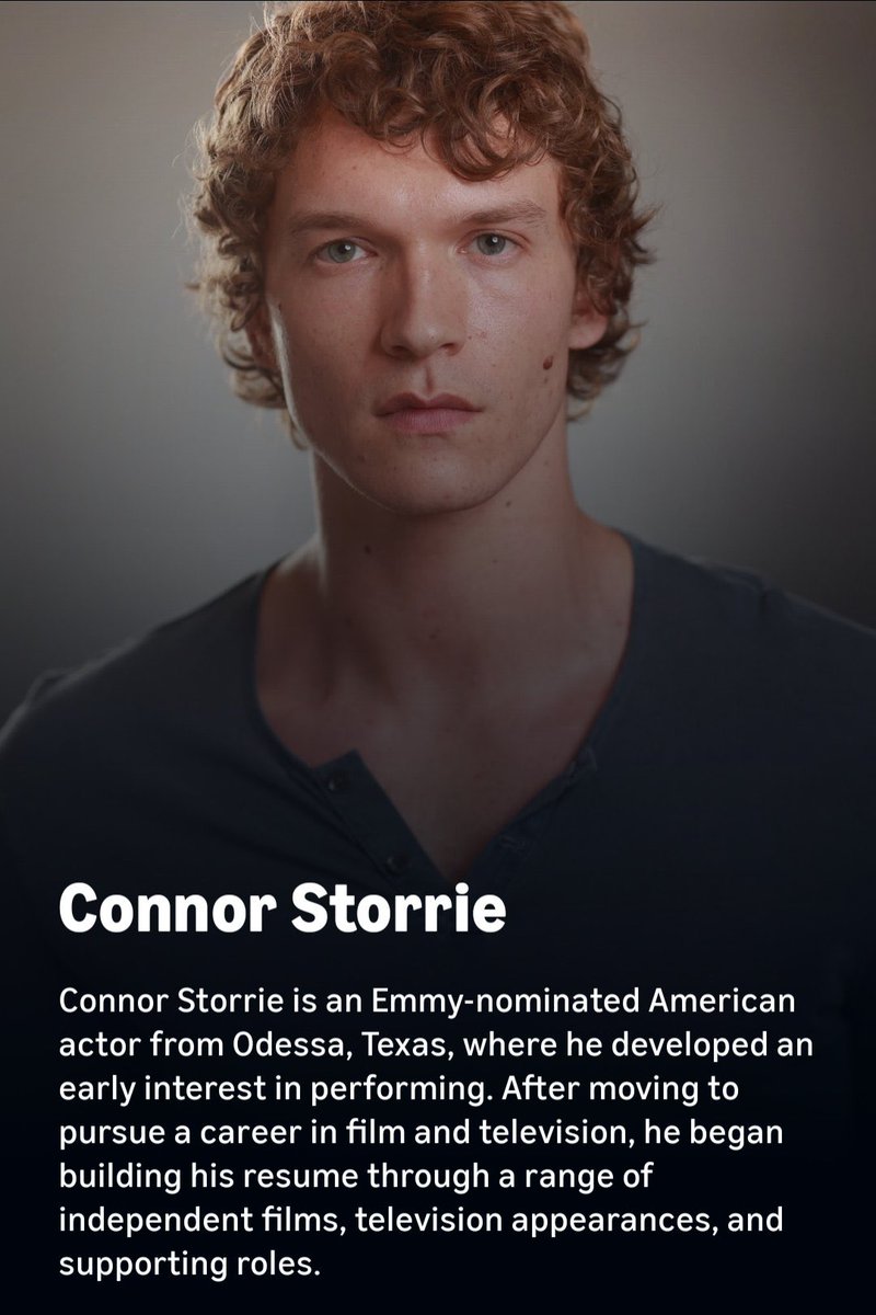 updatingstorrie's tweet photo. Connor Storrie’s Amazon Prime bio👑 https://t.co/bZnGfnXZJB