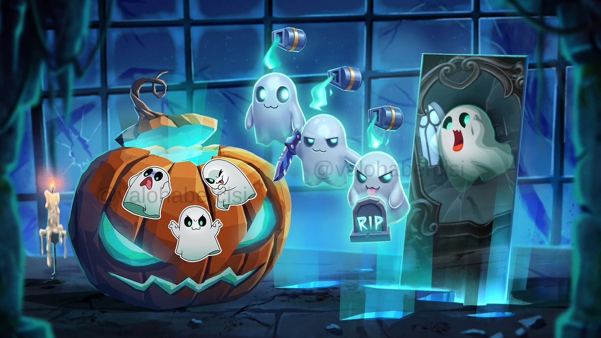 valohabercisi's tweet photo. [LEAK]

NEW HALLOWEEN CAPSULE "GRAVE MATTERS"

Includes;

Animated Playercard
Animated Gunbuddy
Animated Spray

Items can only be purchased as a bundle.
The accessories should have a bunch of fun mechanics.

Expected release  date is 27 october for NA,BR and LATAM,28 october for Other regions.