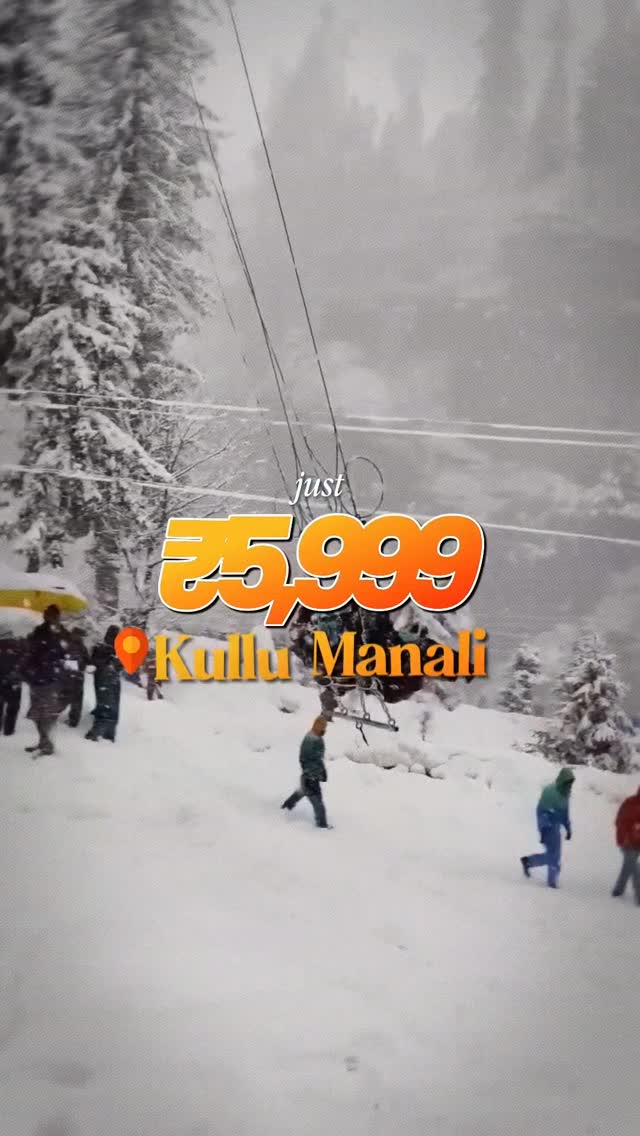 aleex_suareez's tweet photo. Manali is calling. Your mountain escape starts at just ₹5, 999. Snowy views, scenic roads, and unforgettable memories in one trip. DM us to book your getaway. https://t.co/uuVvfejU9x