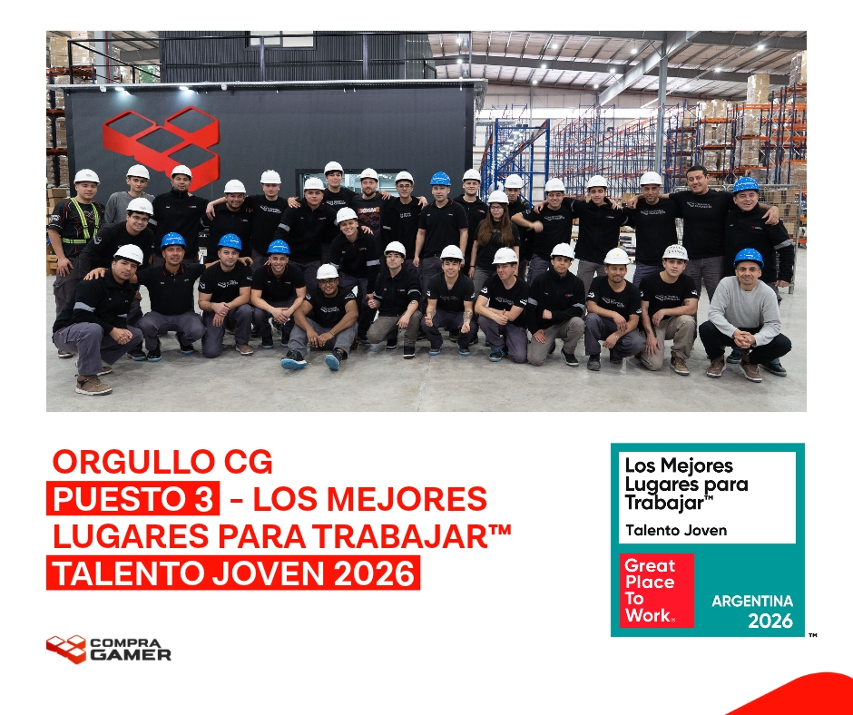CompraGamerOK's tweet photo. ¡Orgullosos de ser puesto #3 del ranking Los Mejores Lugares para Trabajar™ Talento Joven 2026! 💜 
En Compra Gamer creemos que las nuevas generaciones están redefiniendo el mundo laboral y cultural, y que escucharlas, darles oportunidades y acompañar su crecimiento es clave para construir el futuro del trabajo.
Por eso, apostamos al talento joven, valoramos la iniciativa, las nuevas miradas y las ganas de ir por más. Construimos una cultura donde los jóvenes pueden aprender, crecer, aportar sus ideas y ser protagonistas.
Hoy, nos enorgullece ser una empresa donde los jóvenes de hasta 25 años eligen crecer, influir... y porqué no, transformar el mundo. 🚀
@GPTW_Argentina 
#EstoEsCompraGamer #TeamCompraGamer #CompraGamer