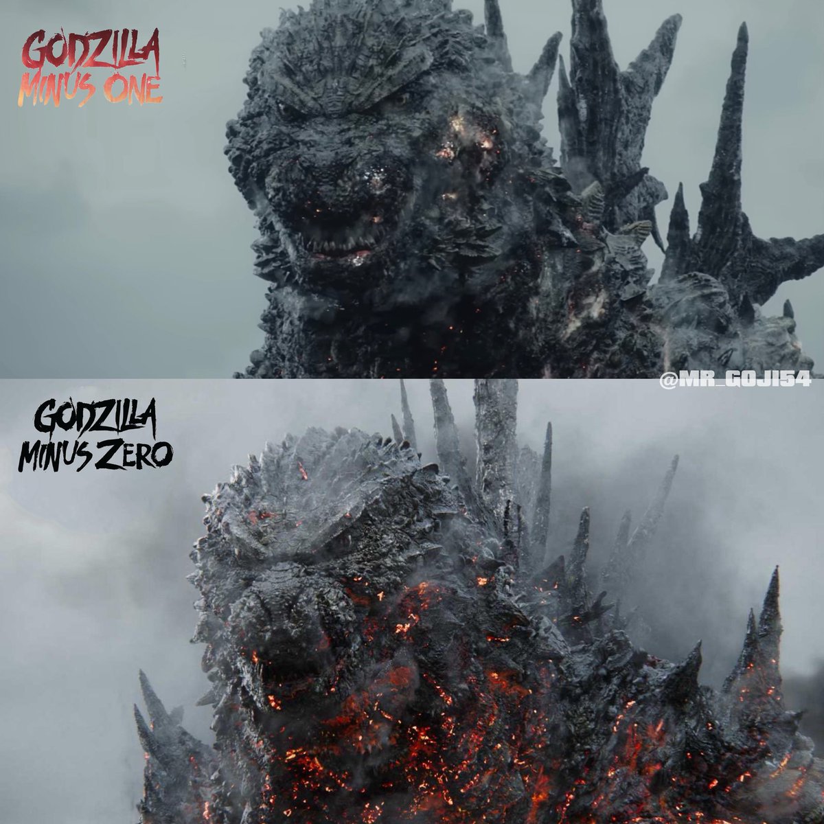Mr_goji54's tweet photo. In Minus One he was looking at the humans,

In Minus Zero he’s now looking at King Ghidorah. https://t.co/QZufuwEPWN