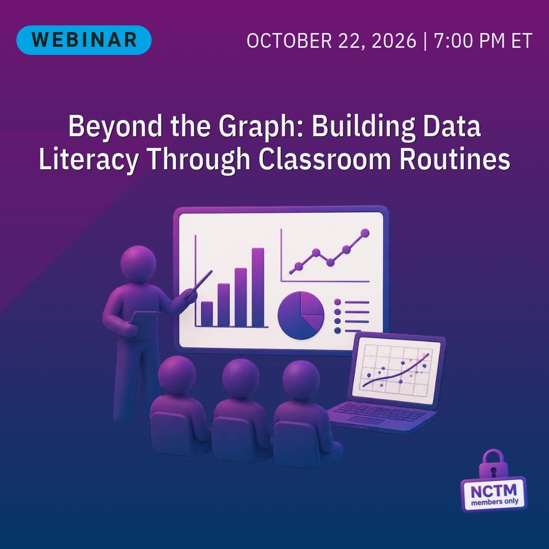 NCTM's tweet photo. TONIGHT: Join Dustin Purdy (@MrPurdyMath) for a webinar on building #data literacy through classroom routines.

📊 Explore classroom-ready routines and resources that help students investigate, discuss, and make sense of data. 

🔗 Register: https://t.co/eWdke774Hl https://t.co/vtlcl9tX47