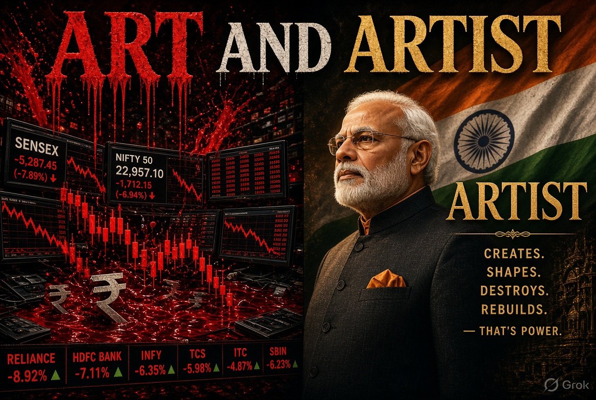 vikashyadav1411's tweet photo. 7.8% GDP ग्रोथ का जश्न मोदी सरकार मना रही थी, लेकिन शेयर मार्केट 53 दिनों से मातम मना रहा है!
सरकार के आंकड़े ब्लॉकबस्टर, निवेशकों के पैसे डिजास्टर!
ये है जुमलेबाज़ी और हकीकत का फर्क! 

#JIOIPODAY2 #StockMarketIndia
#IIFA2027 #stockmarketcrash https://t.co/HcQwLSyAGt