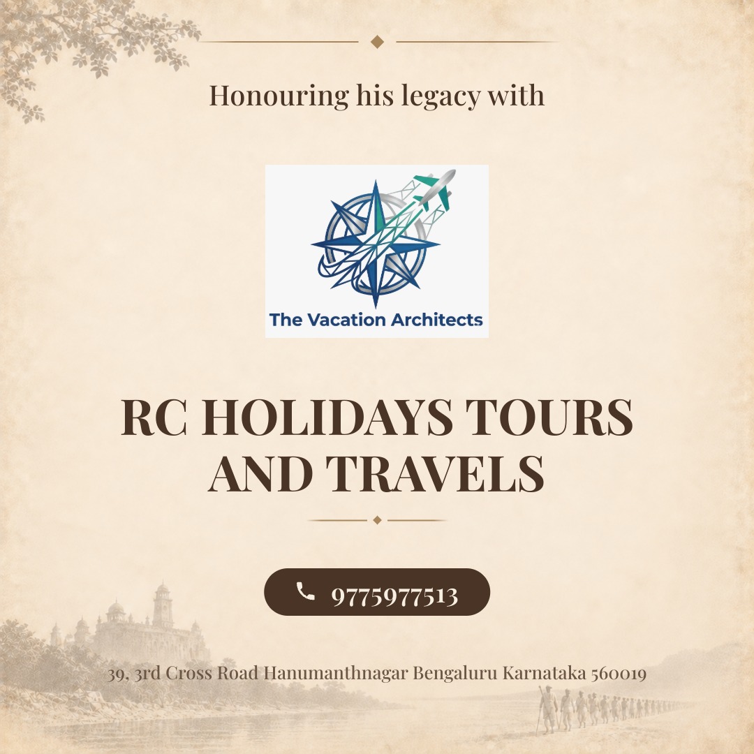 abdalah_2134's tweet photo. Celebrate Gandhi Jayanti with RC Holidays Tours and Travels. Honor his teachings with customized holiday experiences, seamless travel services, and easy air ticket booking. https://t.co/cr0dBGugDN