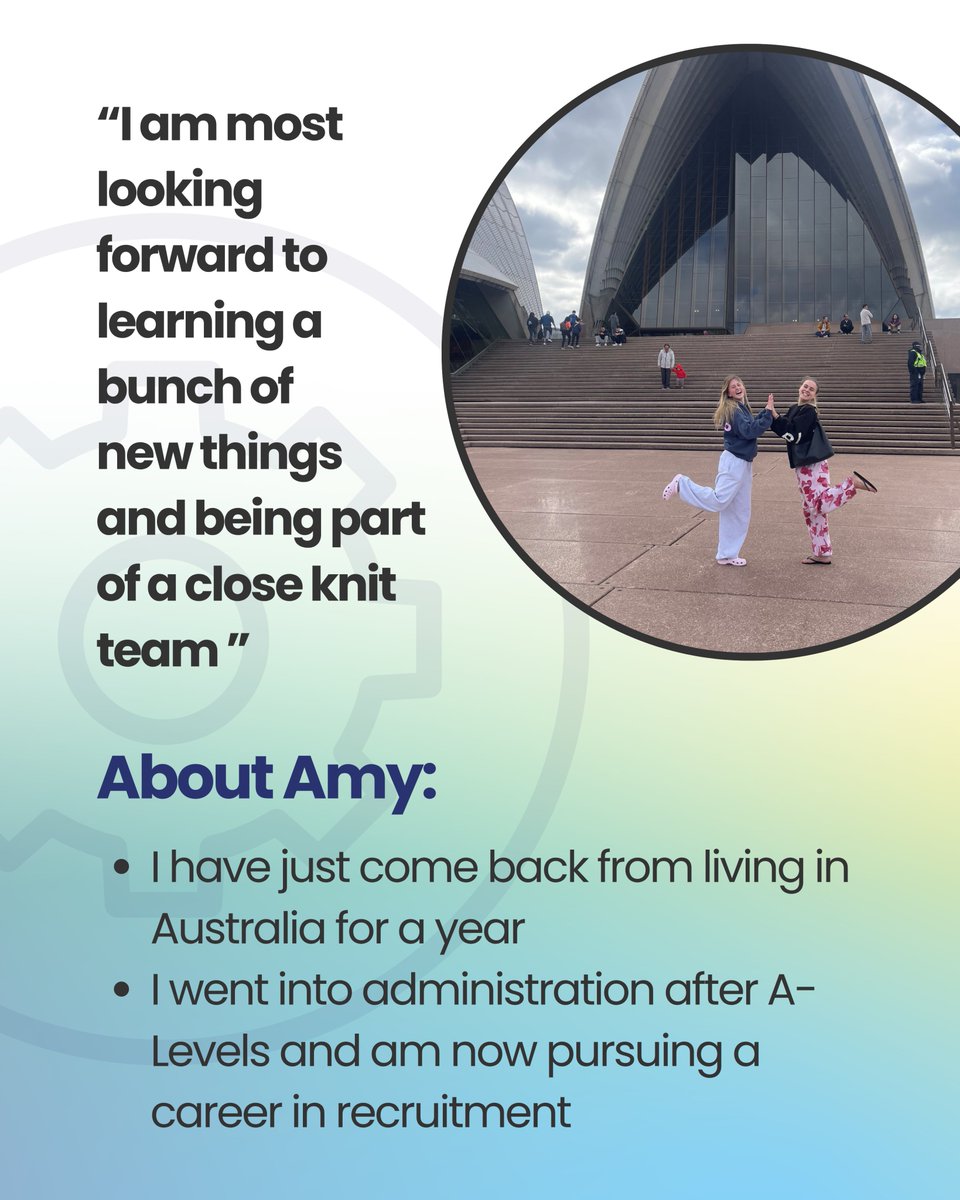 HunterSelection's tweet photo. Coming from a background in administration and returning to the UK after a year in Australia, Amy has joined Hunter to begin her career in Recruitment. 

We can't wait to see how she builds on her already great start ☑️

#recruitment #careersinrecruitment #recruitmentcareers https://t.co/X1T2Ft4zmr