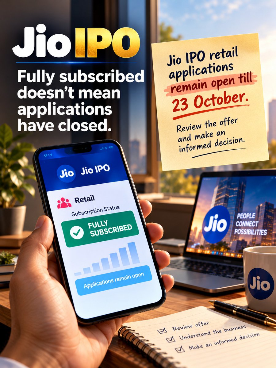 tom987p's tweet photo. Investor attention remains firmly on Jio as the IPO journey progresses. The scale of Jio’s ecosystem makes this one to watch closely. 📊🇮🇳 #JIOIPODAY2 https://t.co/j1etFY0RB6