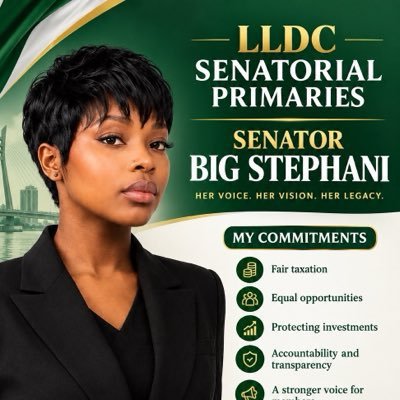 LY191030's tweet photo. Vote Big_stephani for Senator 
 For better Lagos 
 Make sure you join LLDC party join us to make Wise Decision for lagoslife 
   #lagoslife #lagoslifepolitics  @Shalom_HeyEliy, @lldc_official  @LagosLifeApp and tag 
LLDC,shalom_HeyEliy and Lagoslife app 
Tag  me too https://t.co/nGovfMXuVF