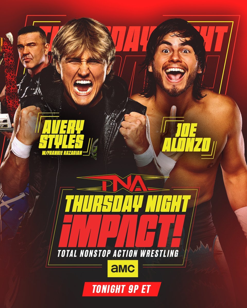 CatchCSF's tweet photo. 🚨 NEWS | TNA

Avery Styles fera ses débuts à #TNAiMPACT ce soir et fera face à Joe Alonzo
———
Mika https://t.co/u9C3JzHTIZ